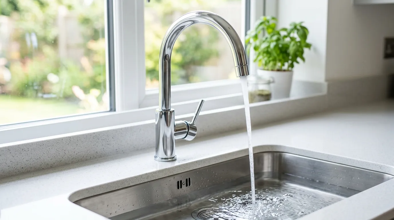 Local Plumbing Master Pros same day plumber fixing a faucet in Coolidge, TX